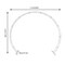 Large Size Metal Arch Wedding Ceremony Rack Wrought Iron Door Decor 7.6*8.9ft